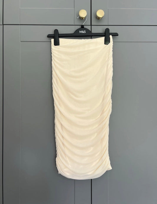 Ruffled Midi Skirt