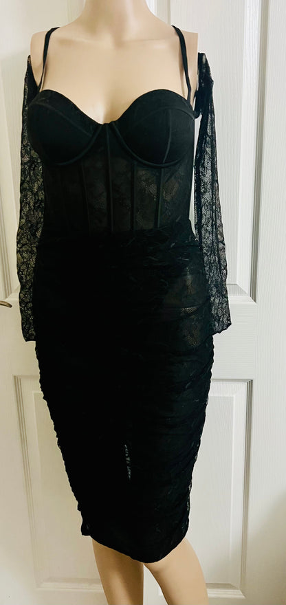 Sheer  Lace Dress